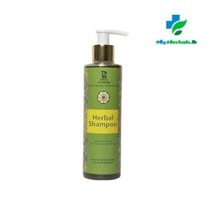 Dhee Herbal Shampoo bottle, showing an Ayurvedic plant-based shampoo for hair fall, dandruff, and healthy hair growth.