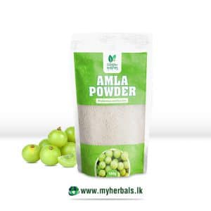 GREEN HOPES Nelli/Amla Powder in branded packaging, possibly with fresh Indian Gooseberry fruits. Supports immunity and holistic health.