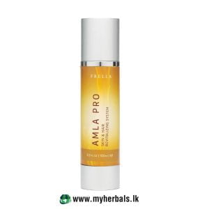 Frella Amla Pro Hair & Body Revitalizing Oil 100ml at MyHerbals.lk. Natural Ayurvedic oil for hair growth, scalp nourishment, and skin glow.